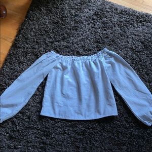 Brandy Melville Striped Off the Shoulder Top